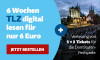 6 Wochen digital lesen für nur 6 Euro inkl. Verlosung von 5x2 Tickets für die DomStufen-Festspiele.